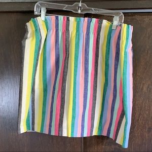 JCrew Colored stripped skirt